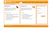 Tablet Screenshot of budget-sms.be